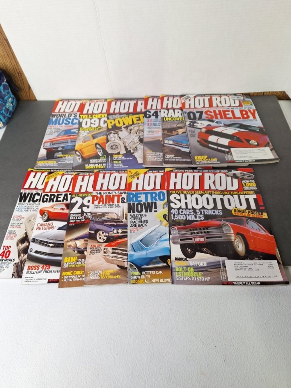 HOT ROD MAGAZINE FULL YEAR 2006.....COMPLETE TWELVE ISSUES JAN to DEC